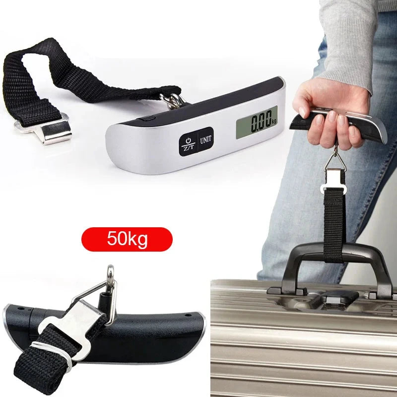 Balança Digital Portátil Para Viagens com Cinta para Pesagem até 50Kg