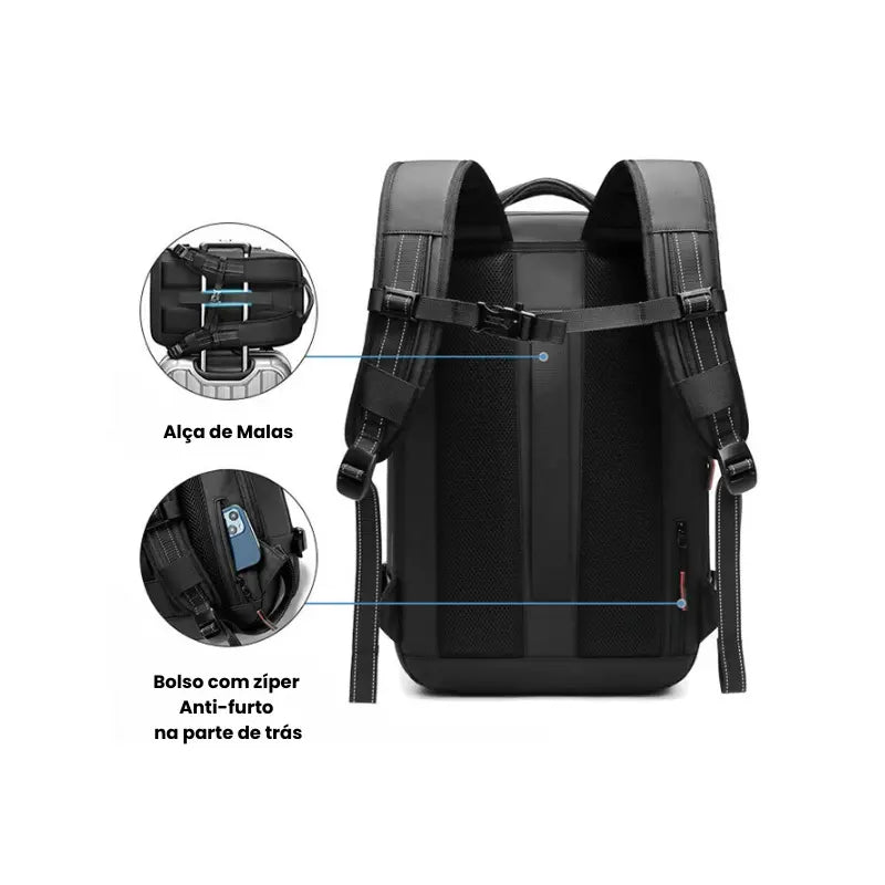 Mochila de Compressão a Vácuo Vancouver | Ganhe Airbag + Bomba