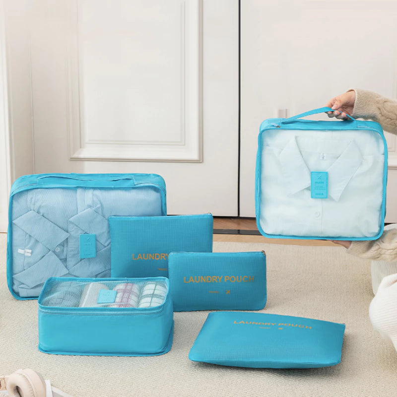 Kit 6 Organizadores de Viagem