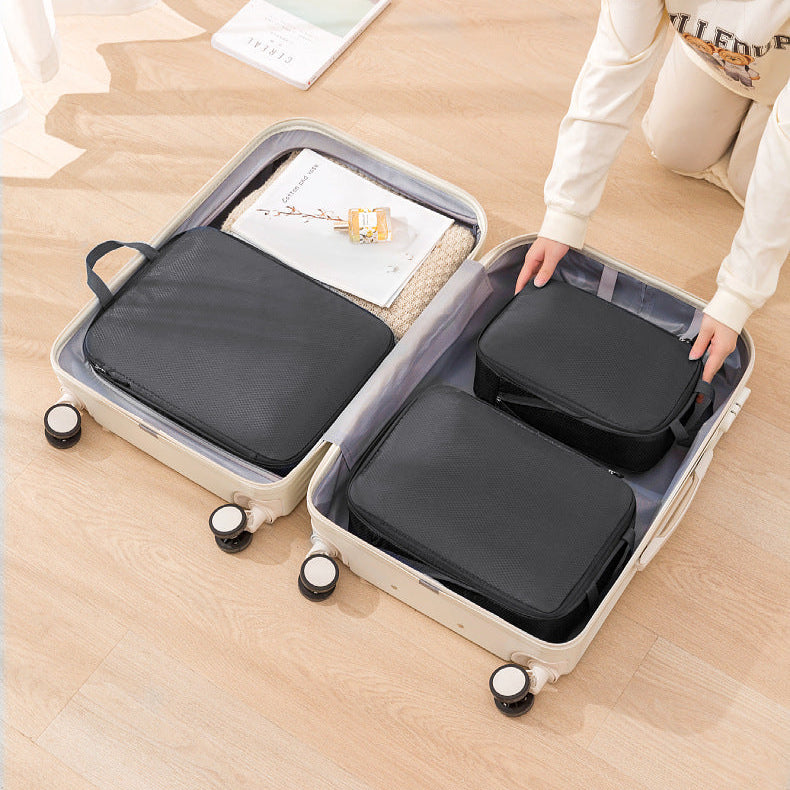 Kit de Organizadores de Mala de Viagem de Compressão com 3 Unidades
