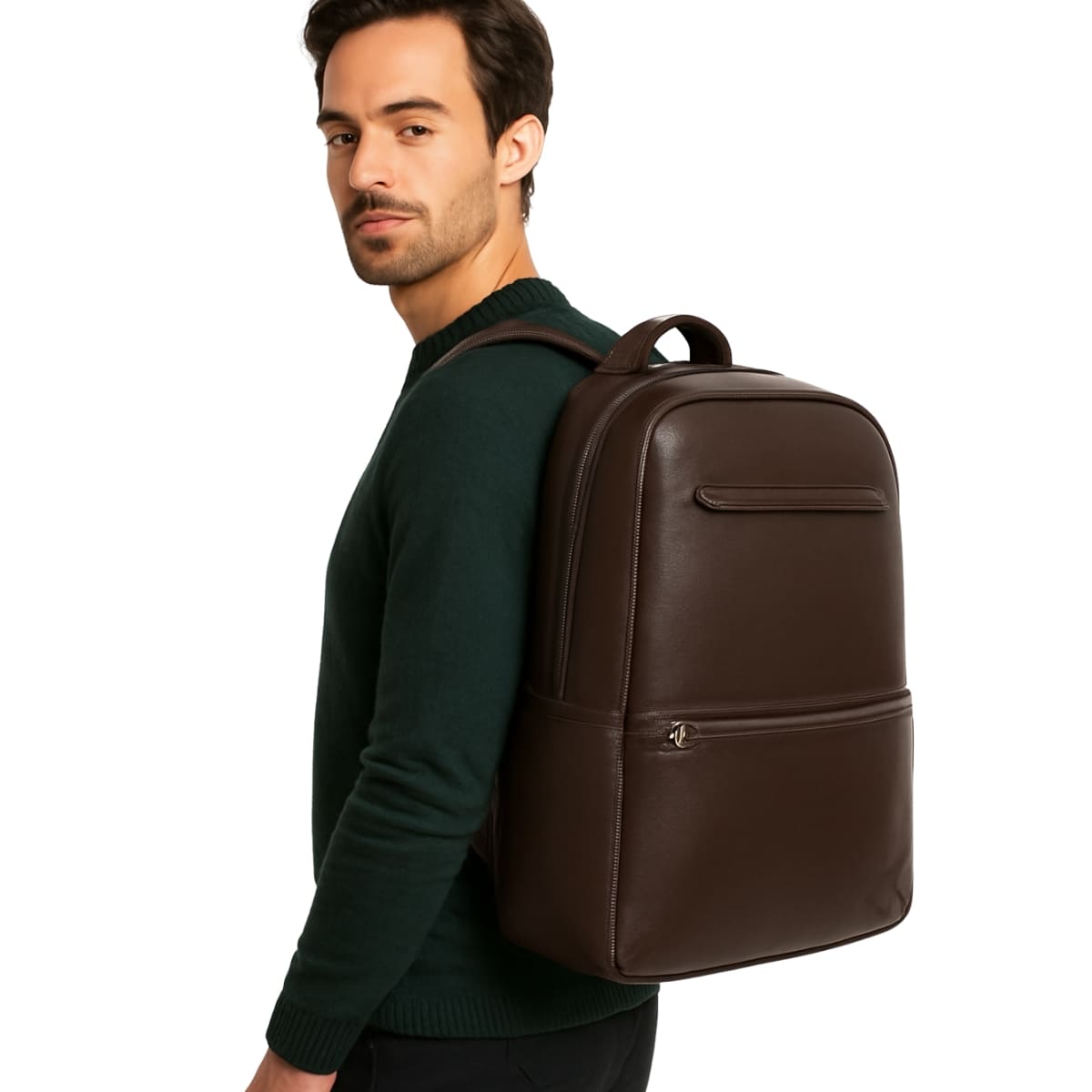 Mochila de Couro Legítimo Demetrius