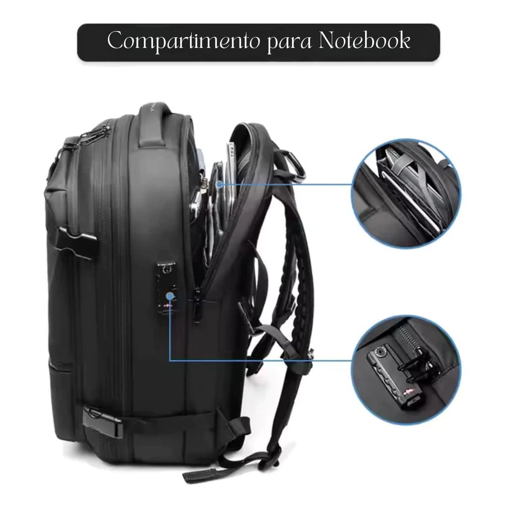 Mochila de Compressão a Vácuo Vancouver | Ganhe Airbag + Bomba