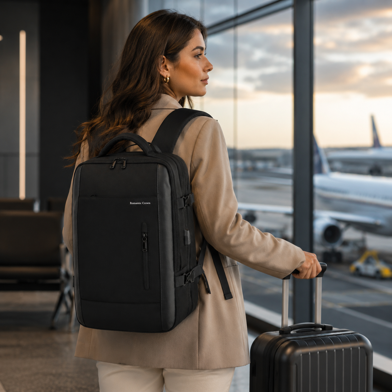 Mochila de Viagem Impermeável Max Voyage com USB