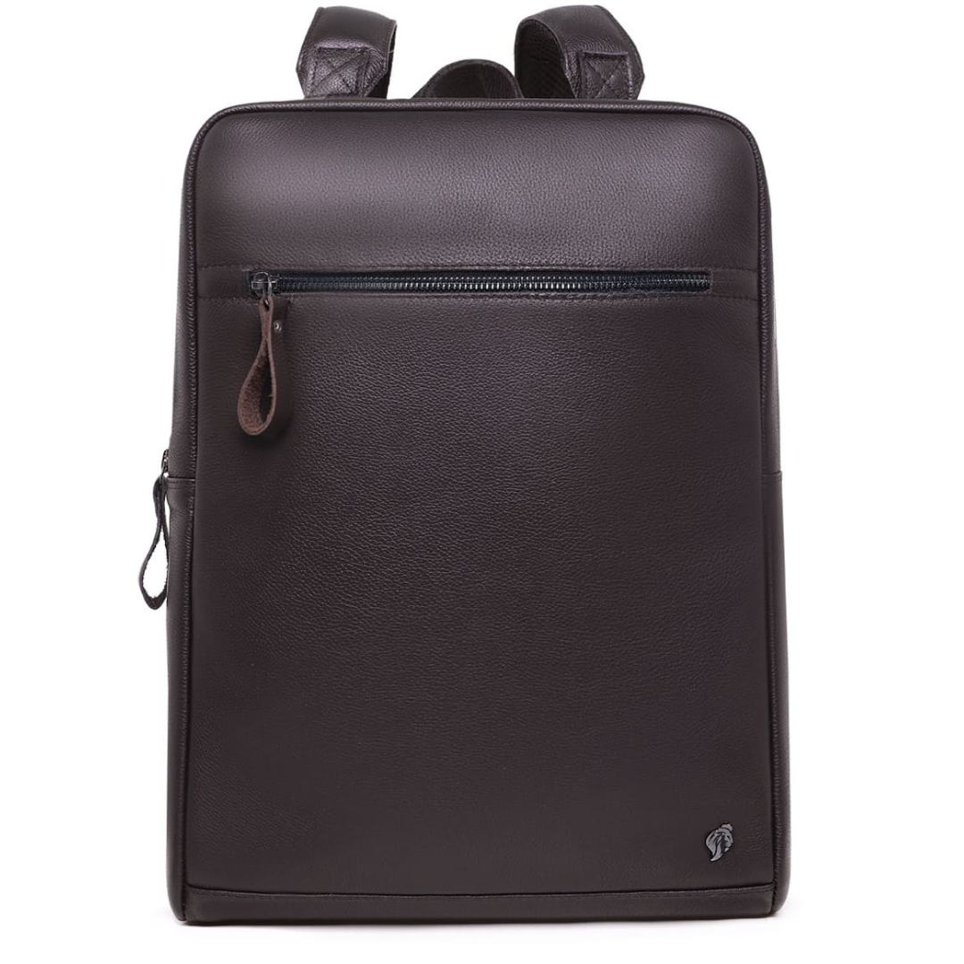 Mochila de Couro Minimalista Aquiles