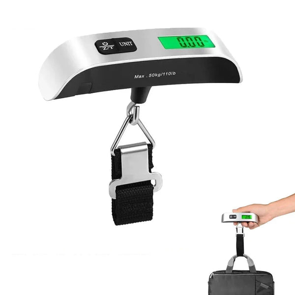 Balança Digital Portátil Para Viagens com Cinta para Pesagem até 50Kg