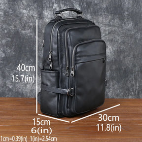 Mochila de Couro Legítimo Para Notebook Zeus + Carteira GRÁTIS