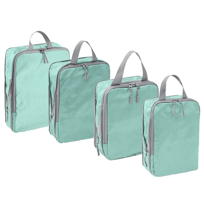 Kit de 4 Organizadores de Mala de Viagem de Compressão