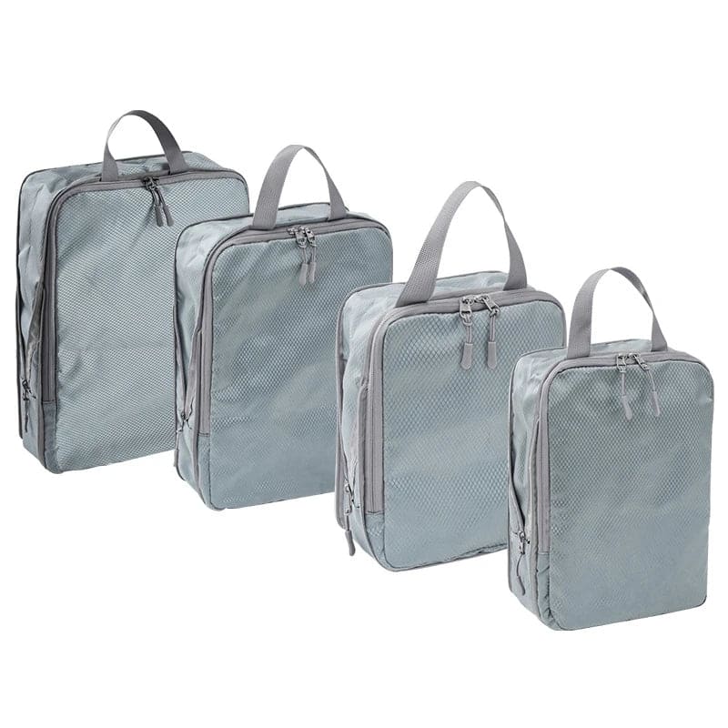 Kit de 4 Organizadores de Mala de Viagem de Compressão