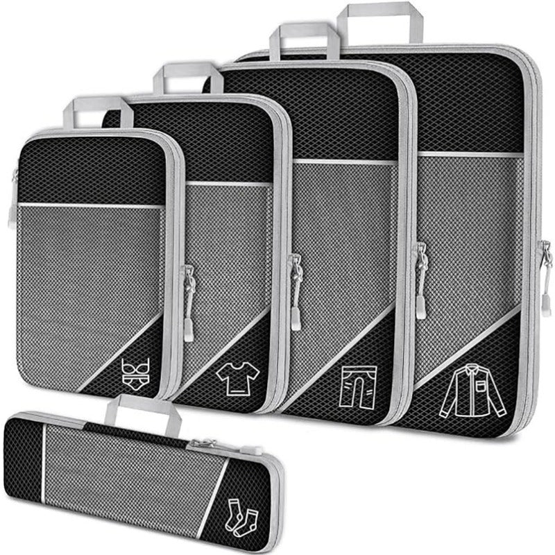 Kit de Organizadores de Mala de Viagem de Compressão