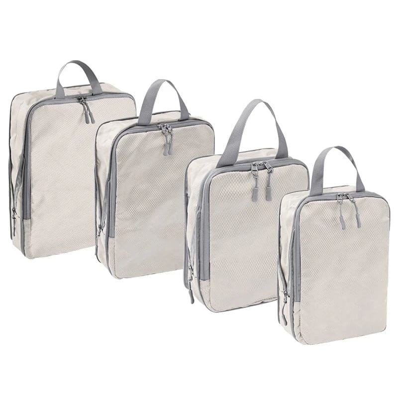 Kit de 4 Organizadores de Mala de Viagem de Compressão