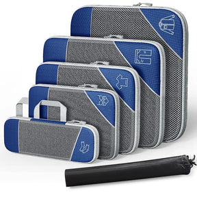 Kit de Organizadores de Mala de Viagem de Compressão