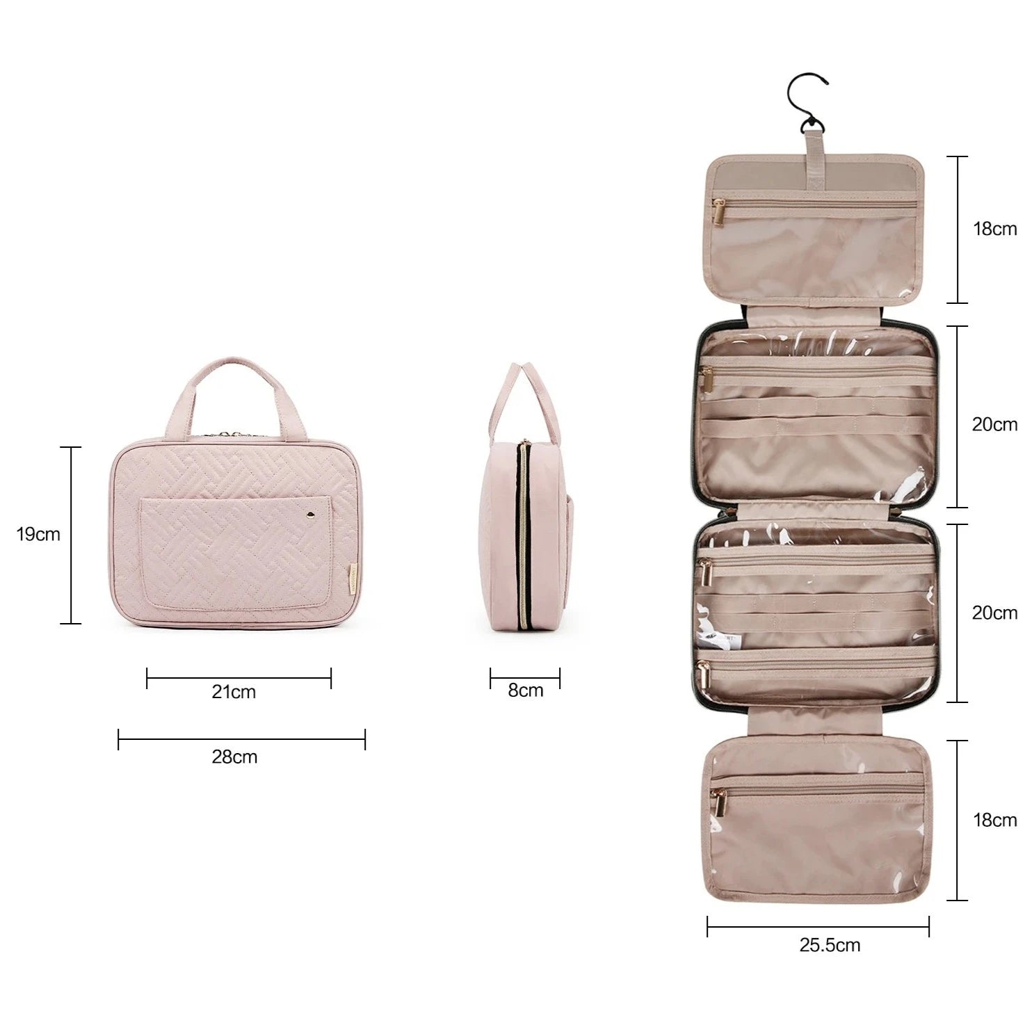 Necessaire Feminina Dobrável | Organizador de Viagem TravelBag