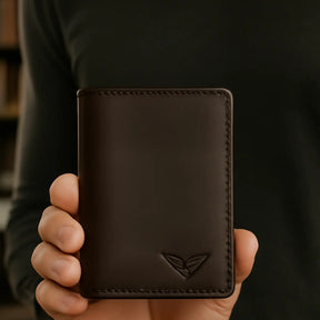 Carteira Masculina de Couro Legítimo Slim Flat
