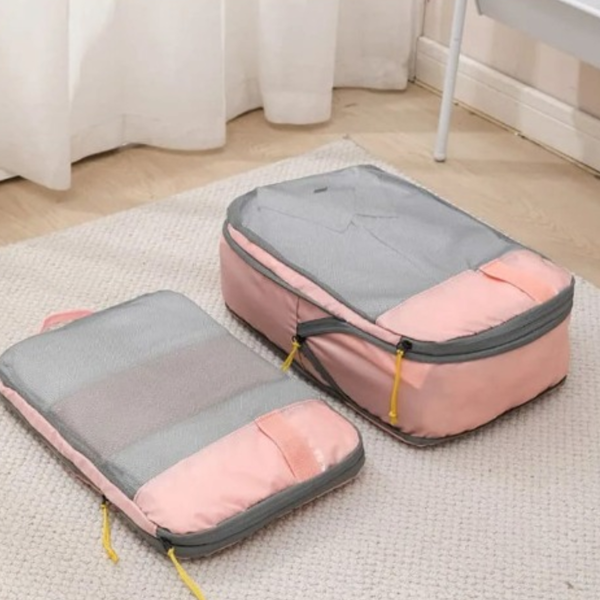 Kit de 3 Organizadores de Mala de Viagem de Compressão TravelCubes
