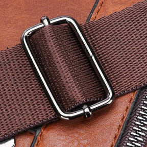 Bolsa Transversal de Couro Masculina Canguru