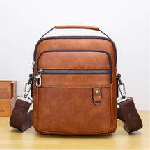 Bolsa Transversal de Couro Masculina Canguru