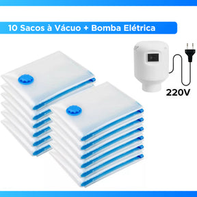KIT MIREI VACUUM – Sacos a Vácuo + Bomba Elétrica