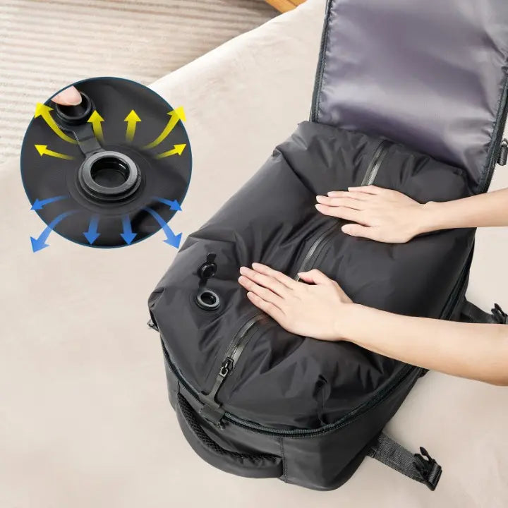 Mochila de Compressão a Vácuo Mirei | Ganhe Airbag + Bomba