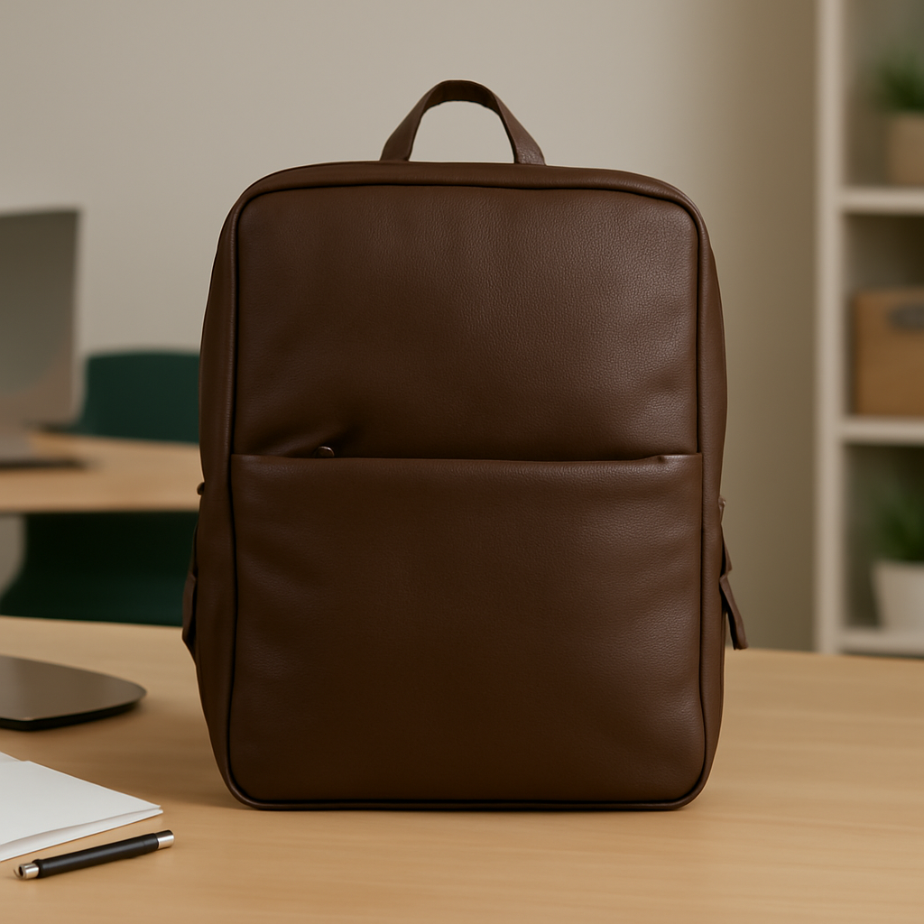 Mochila de Couro Legítimo Para Notebook Zeus