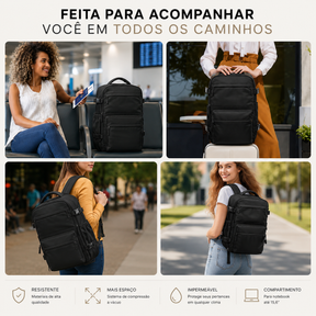 Mochila de Compressão a Vácuo Vancouver Preta