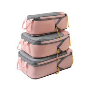 Kit de 3 Organizadores de Mala de Viagem de Compressão TravelCubes