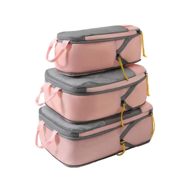 Kit de 3 Organizadores de Mala de Viagem de Compressão TravelCubes