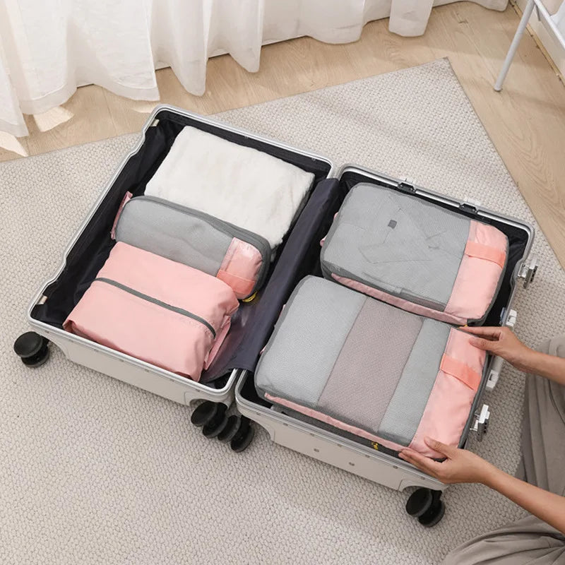 Kit de 3 Organizadores de Mala de Viagem de Compressão TravelCubes