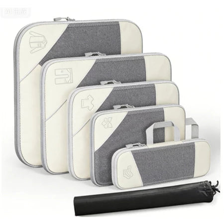 Kit de Organizadores de Mala de Viagem de Compressão