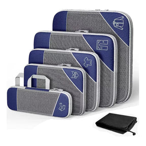 Kit de Organizadores de Mala de Viagem de Compressão