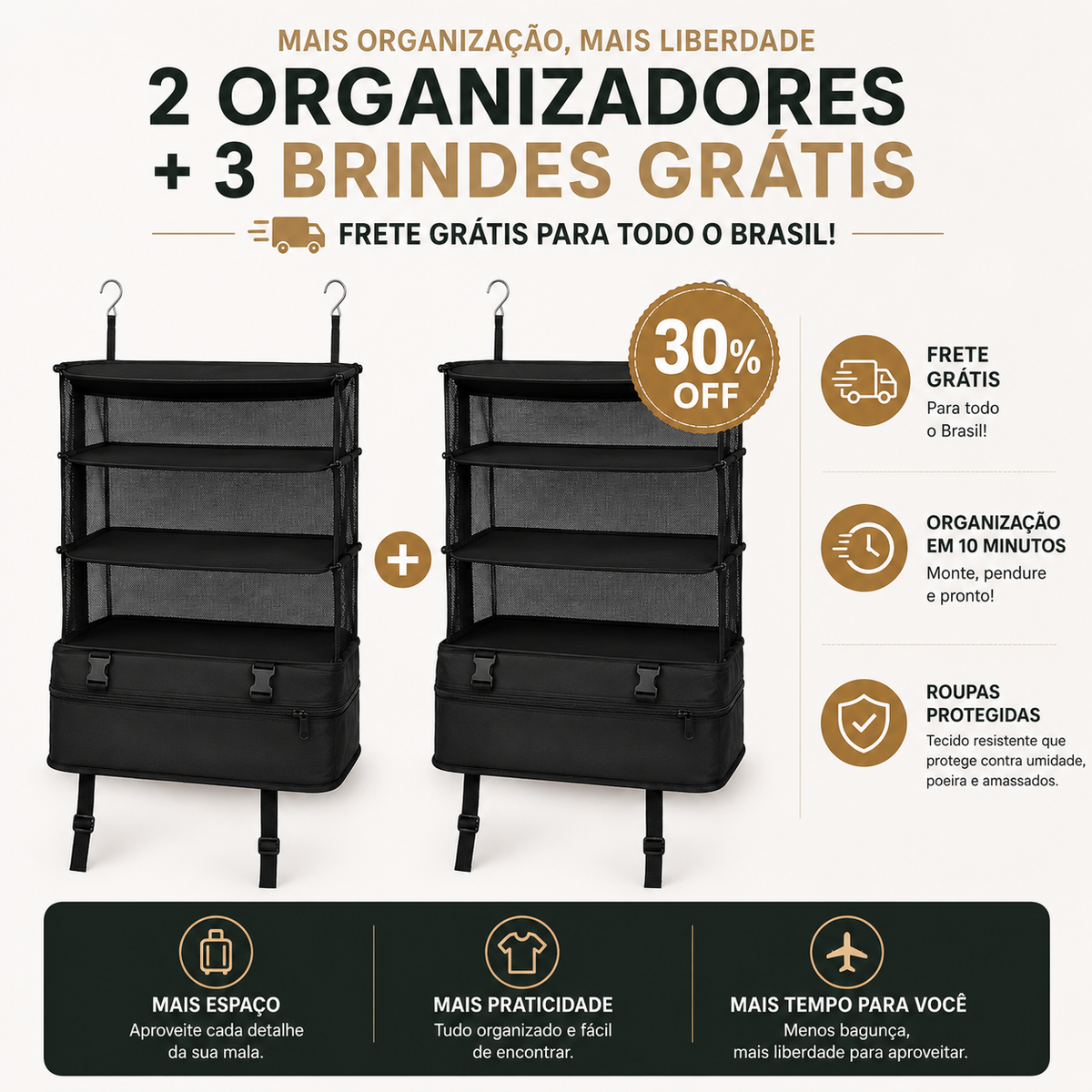 Organizador de Viagem para Pendurar TravelBox