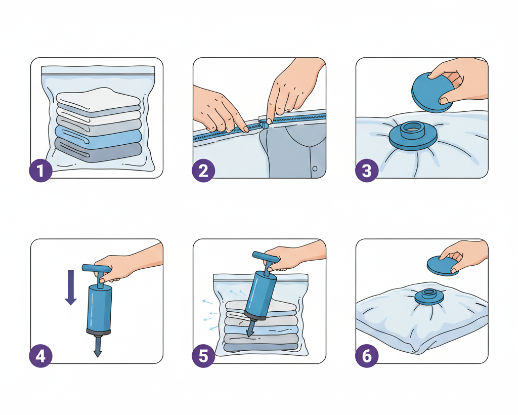 KIT MIREI VACUUM – Sacos a Vácuo + Bomba Elétrica