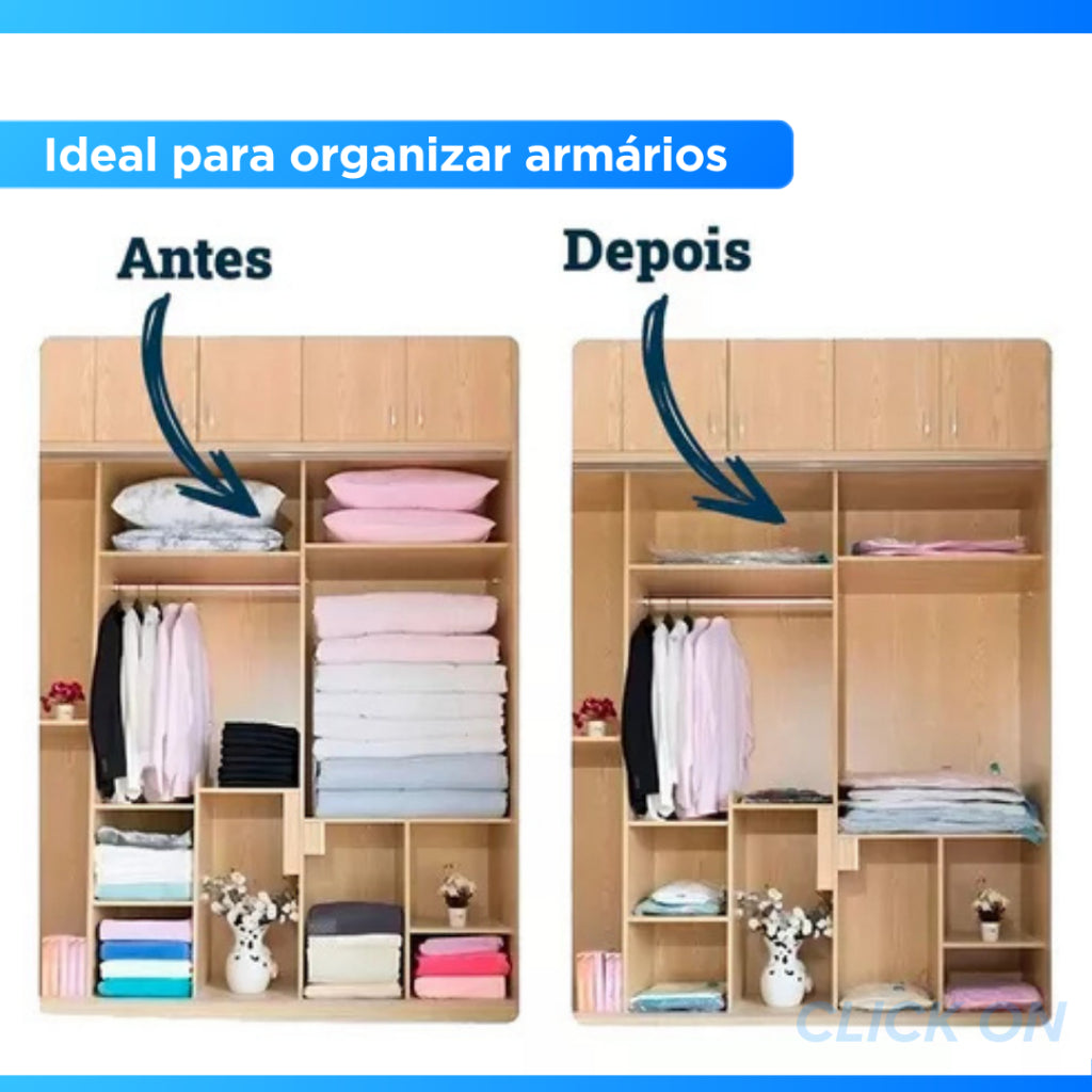 KIT MIREI VACUUM – Sacos a Vácuo + Bomba Elétrica