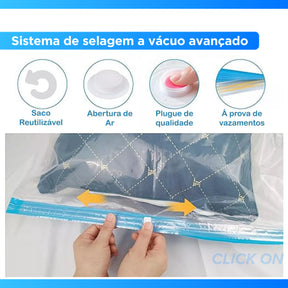KIT MIREI VACUUM – Sacos a Vácuo + Bomba Elétrica