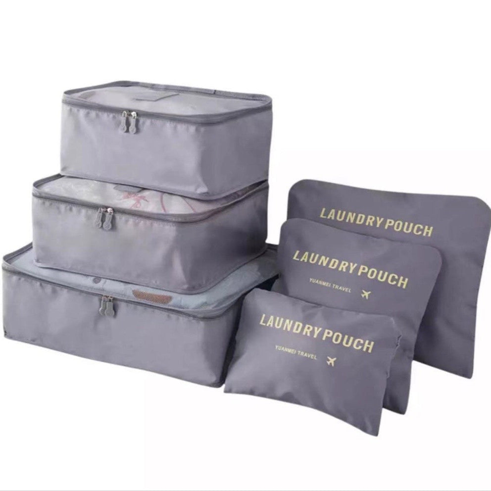 Kit 6 Bolsas Organizadoras de Viagem